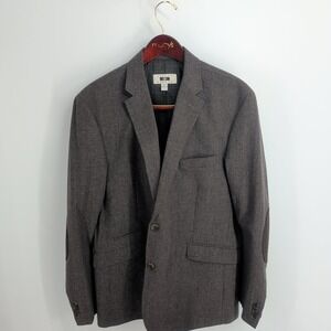 Joseph Abboud Two‎ Button Front Notch Collar Sport Coat Blazer Gray Size XL